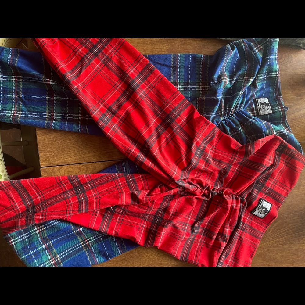 Celestial bodiez plaid leggings